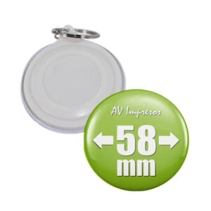 CHAPITA LLAVERO PLASTICO 58 MM