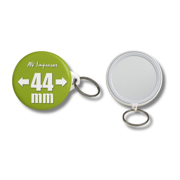 CHAPITA ESPEJO LLAVERO 44 MM
